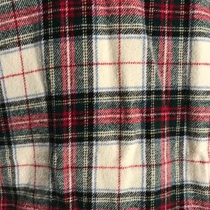 L.L. bean King Flannel Duvet Cover with 2 Shams- Like New